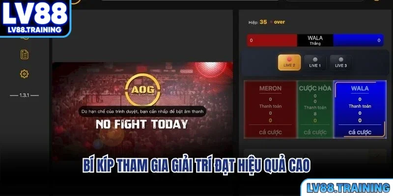 Bí kíp tham gia giải trí đạt hiệu quả cao