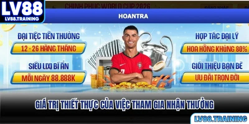 Giá trị thiết thực của việc tham gia nhận thưởng