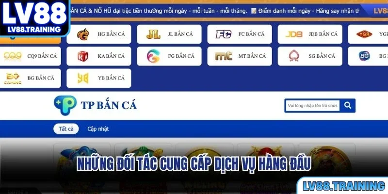 Những đối tác cung cấp dịch vụ hàng đầu