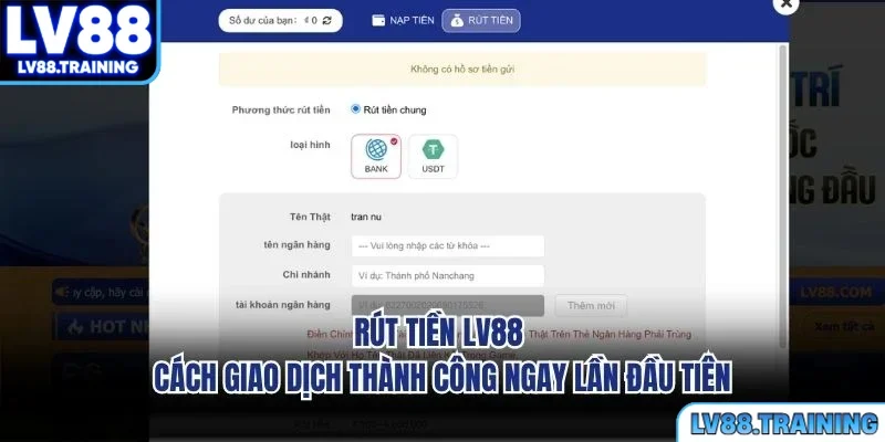 Rút Tiền LV88 - Cách Giao Dịch Thành Công Ngay Lần Đầu Tiên
