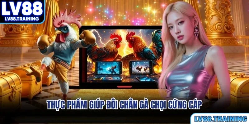 Thực phẩm giúp đôi chân gà chọi cứng cáp